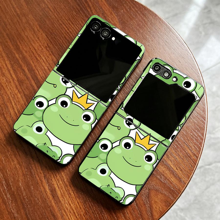 Phone Cases Z Flip 7 - เคสโทรศัพท์ลายกบแบบเต็มตัวสำหรับ Samsung Galaxy Z Flip 7