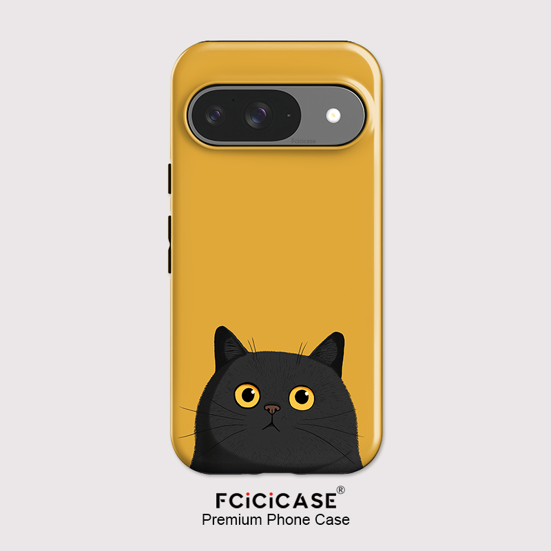 Phone Cases Google Pixel 10 Pro - เคสโทรศัพท์ลายแมวน่ารักสีดำสำหรับ Pixel 9 10 Pro เคสโทรศัพท์สำหรับ