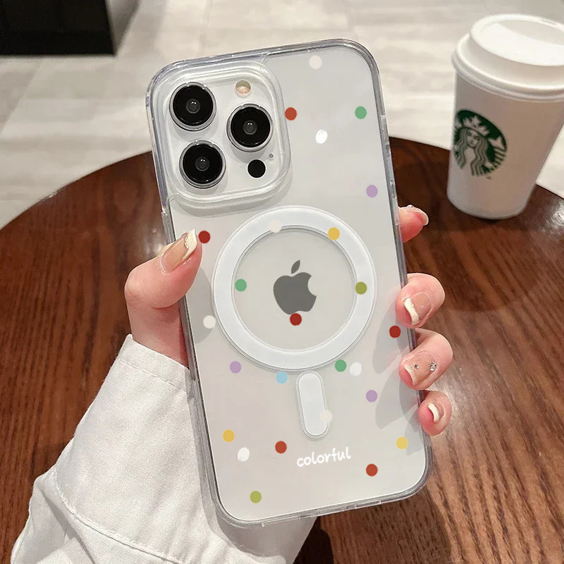 Phone Cases Korean - เคสโทรศัพท์ลายจุดสีสันสไตล์เกาหลี INS สำหรับ iPhone 17 Pro