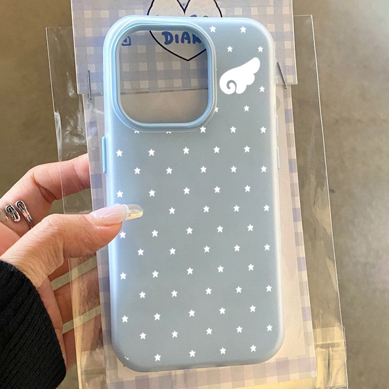 Phone Cases Korean - เคสโทรศัพท์ลายปีกนางฟ้าสไตล์เกาหลีน่ารัก 2in1 สำหรับ Xiaomi Redmi Note