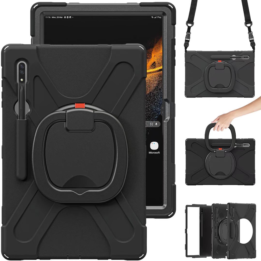 Phone Cases Heavy Duty - เคสหมุนได้สำหรับแท็บเล็ต Samsung Galaxy Tab S8 Ultra