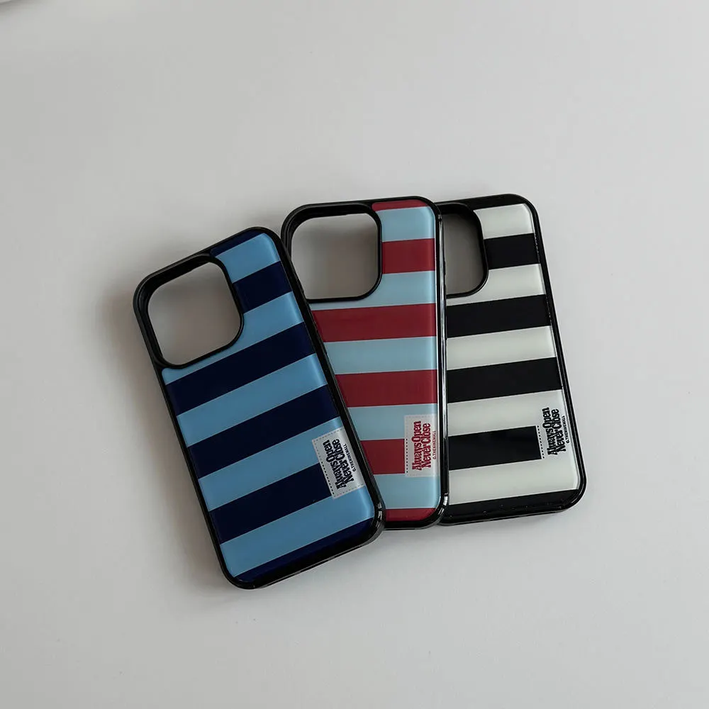Phone Cases Korean - เคสโทรศัพท์ลายทางสีสันสดใสแบบเต็มจอสไตล์เกาหลี สำหรับ Samsung Galaxy S23 FE