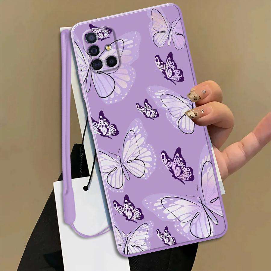 Phone Cases Purple - เคสโทรศัพท์สำหรับซัมซุงกาแล็คซี่ A03 A50 A56 A04 A30s
