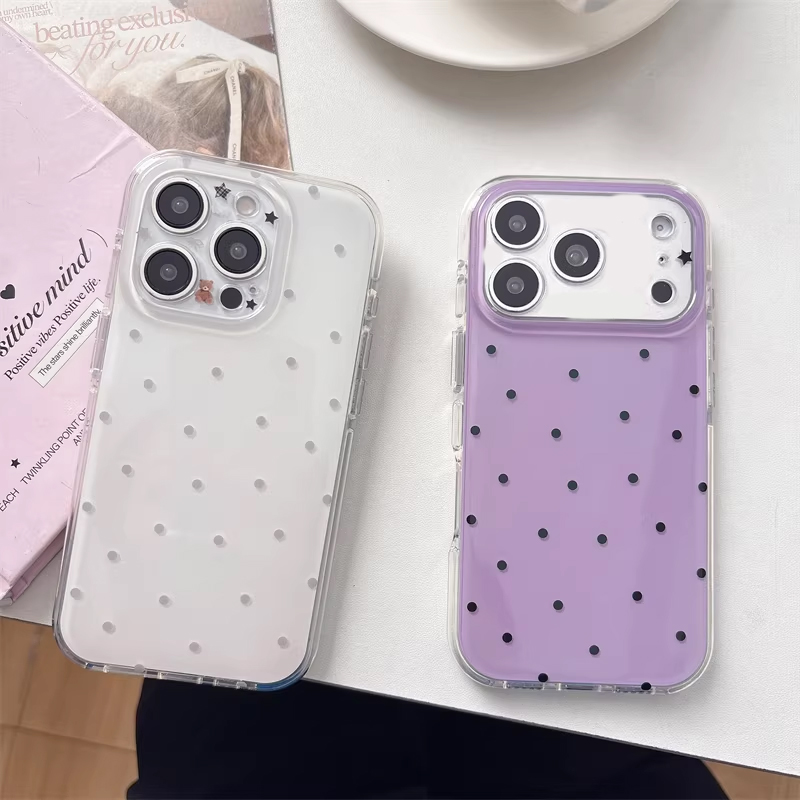 เคสโทรศัพท์ลายการ์ตูนจุดสีม่วง - Phone Cases Purple บทวิจารณ์และราคา