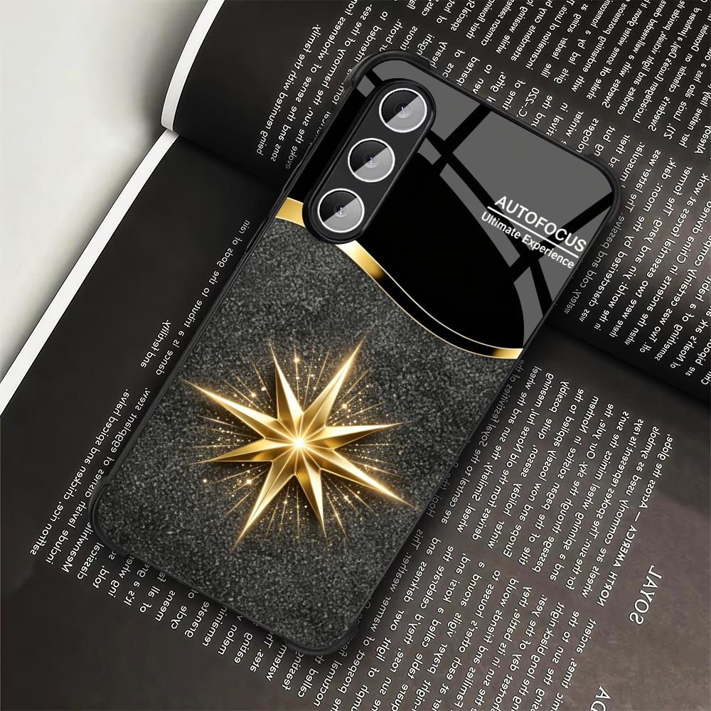 เคสโทรศัพท์สีดำเงา ลายดาวสีทอง - Phone Cases Quad Lock บทวิจารณ์และราคา