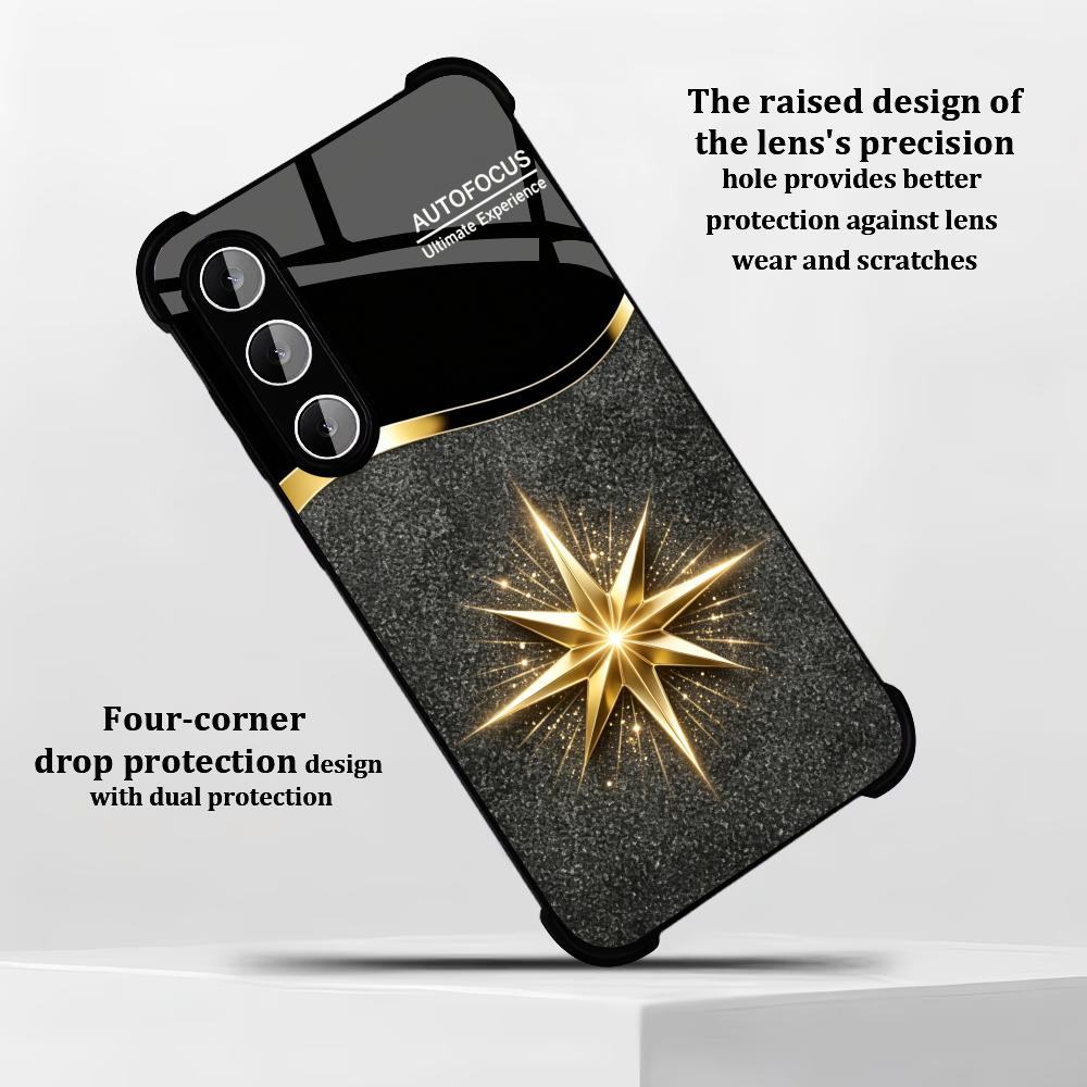 เคสโทรศัพท์สีดำเงา ลายดาวสีทอง - Phone Cases Quad Lock บทวิจารณ์และราคา