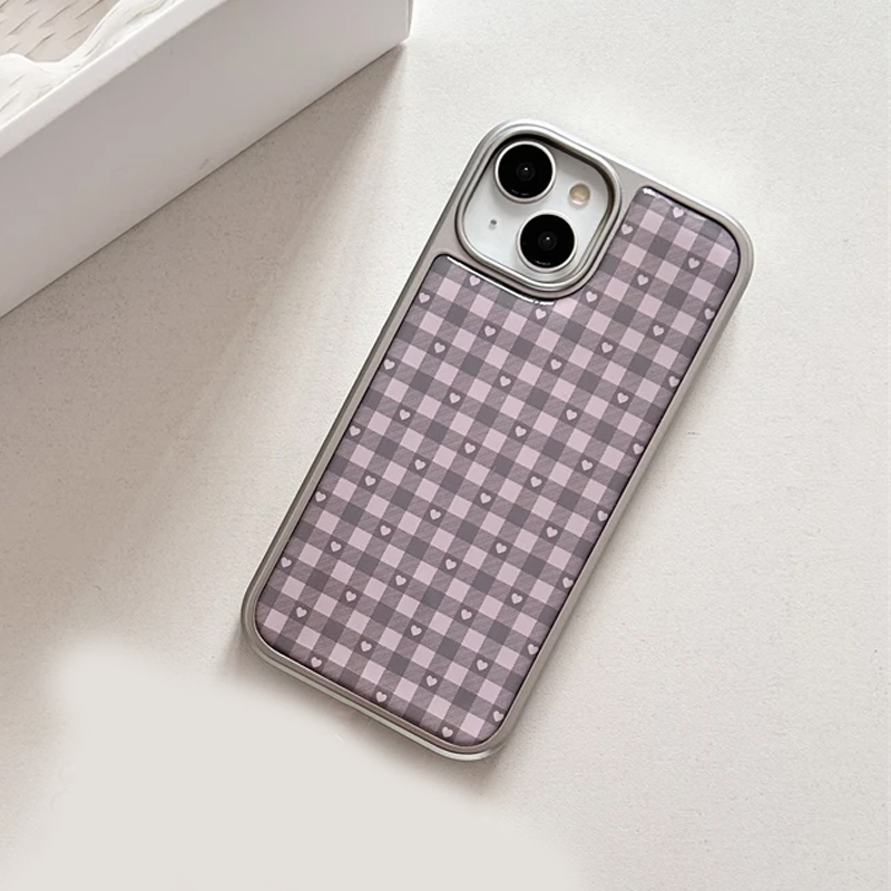 เคสโทรศัพท์ลายตารางสีชมพูม่วงร - Phone Cases Purple บทวิจารณ์และราคา