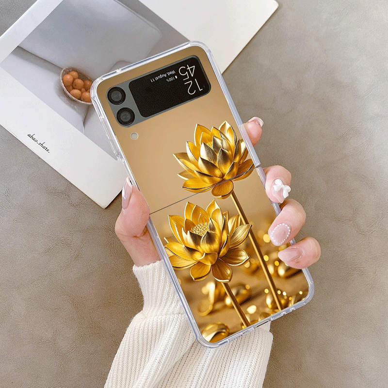 เคสโทรศัพท์ลายดอกบัวสีทองสุดสร - Phone Cases Z Flip 7 บทวิจารณ์และราคา