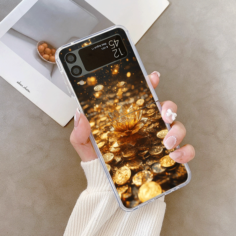 เคสโทรศัพท์ลายดอกบัวสีทองสุดสร - Phone Cases Z Flip 7 บทวิจารณ์และราคา