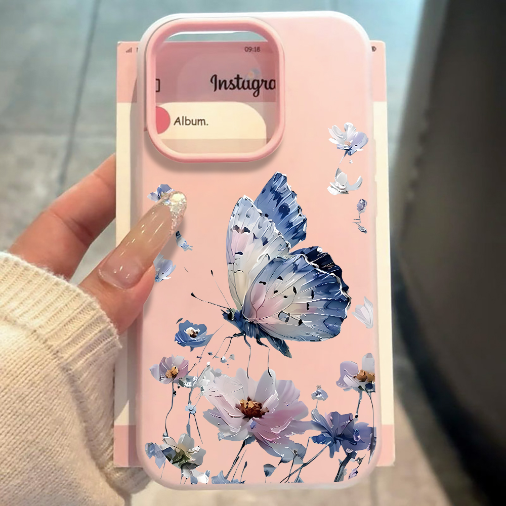 เคสโทรศัพท์ลายดอกไม้ผีเสื้อสีน - Phone Cases Purple บทวิจารณ์และราคา