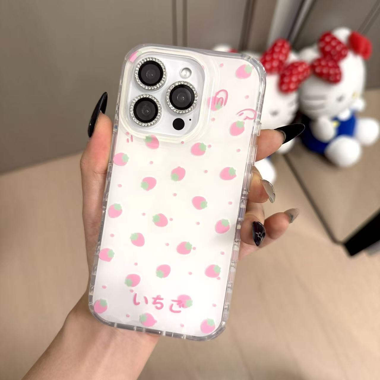 เคสโทรศัพท์ลายสตรอว์เบอร์รี่สี - Phone Cases Korean บทวิจารณ์และราคา