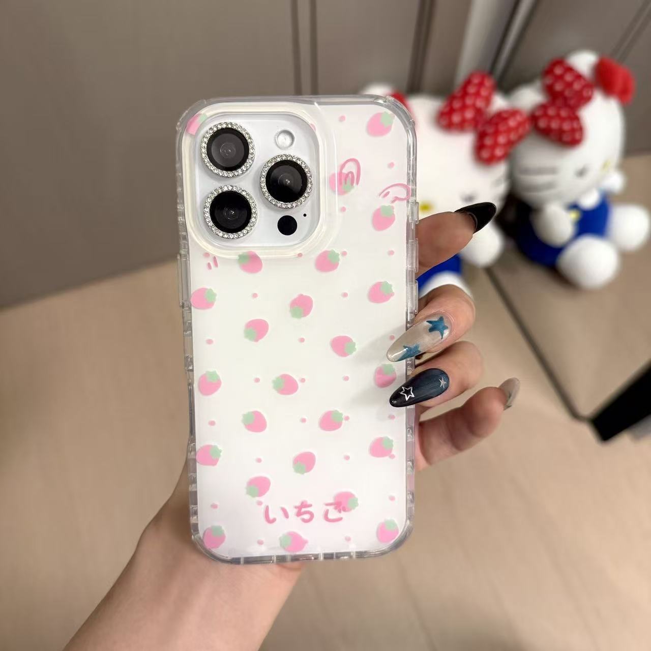 เคสโทรศัพท์ลายสตรอว์เบอร์รี่สี - Phone Cases Korean บทวิจารณ์และราคา