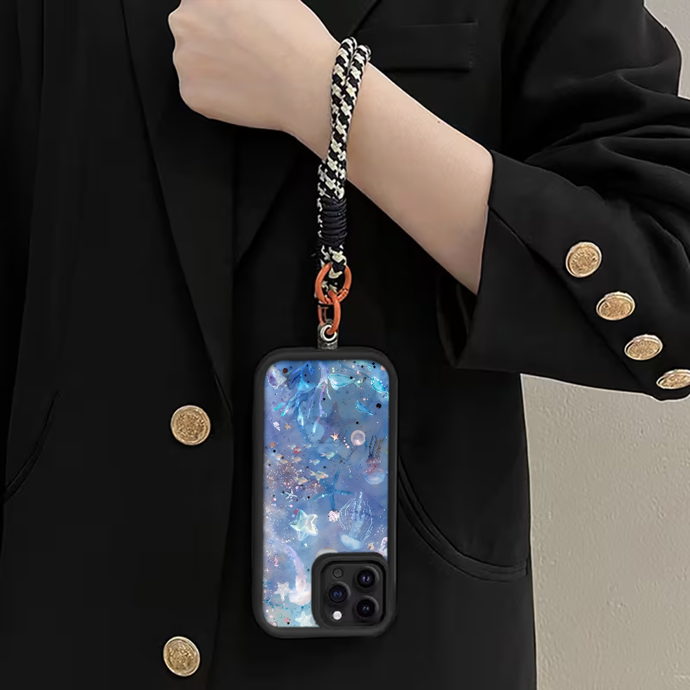 เคสโทรศัพท์สายคล้องแมงกะพรุนสี - Phone Cases Purple บทวิจารณ์และราคา