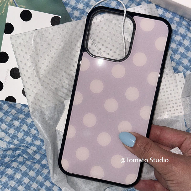 เคสโทรศัพท์ลายจุดสีม่วงสไตล์เก - Phone Cases Purple บทวิจารณ์และราคา