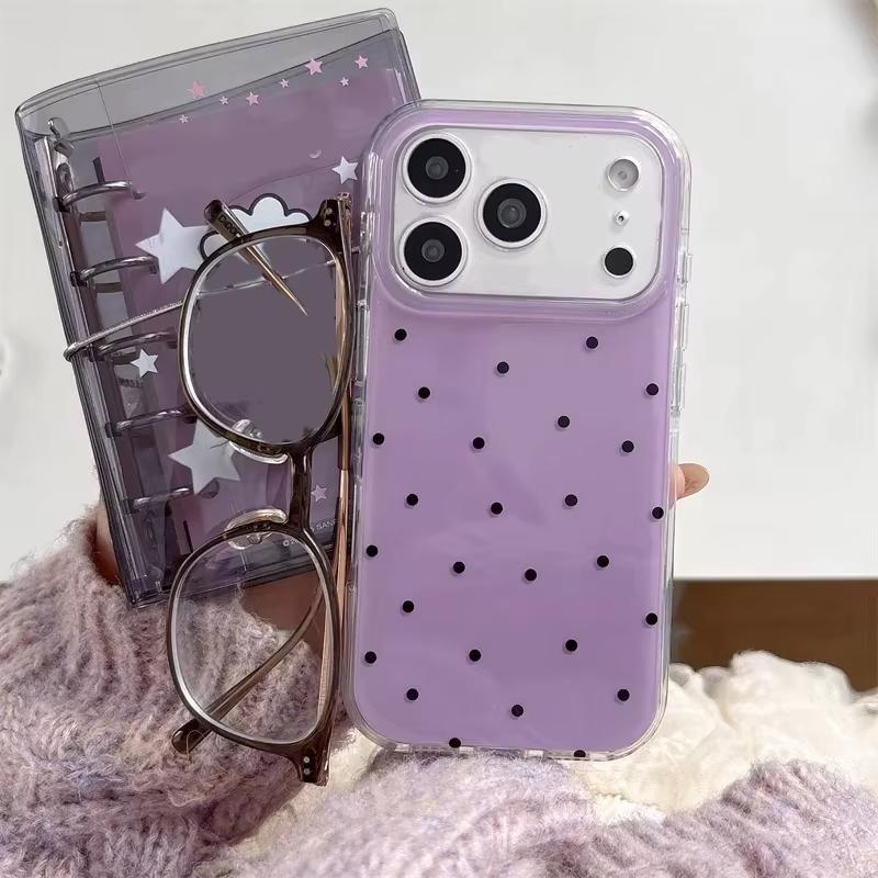 เคสโทรศัพท์ลายจุดสีม่วงสไตล์มิ - Phone Cases Purple บทวิจารณ์และราคา