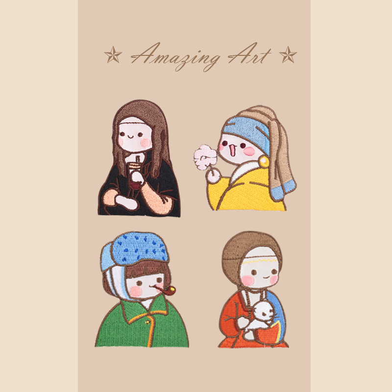 1 PC สาวการ์ตูนเย็บปักถักร้อยแ - Phone Cases Eco Friendly บทวิจารณ์และราคา