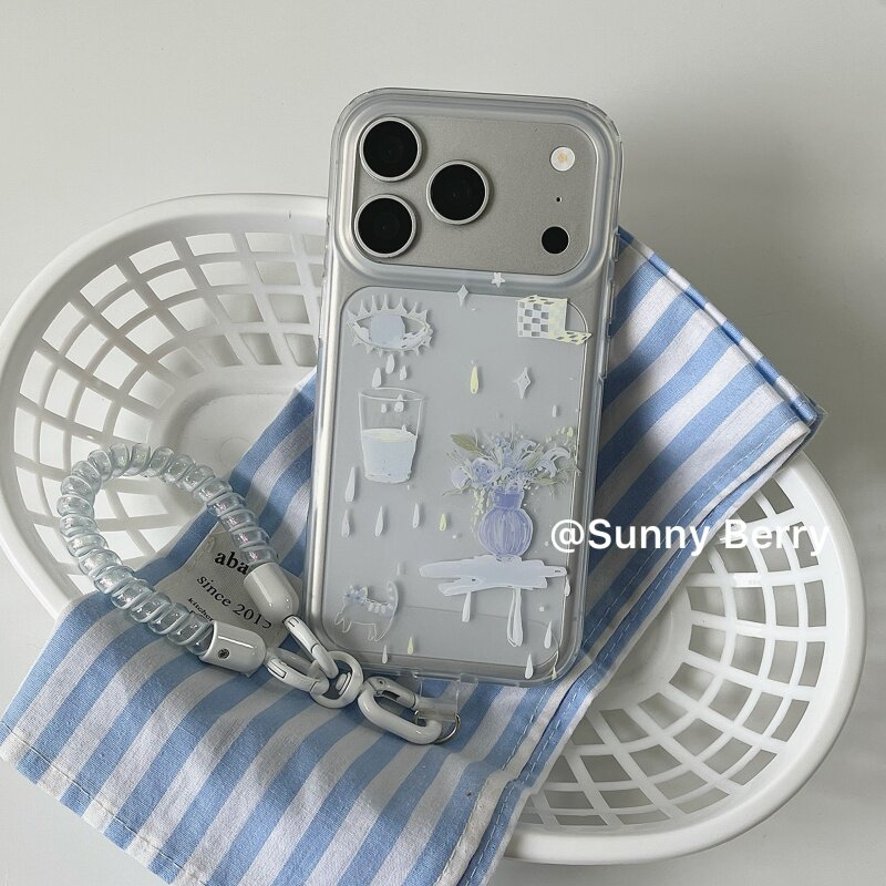 เคสโทรศัพท์ลายแจกันน้ำตาสีน้ำเ - Phone Cases Korean บทวิจารณ์และราคา