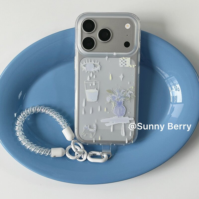 เคสโทรศัพท์ลายแจกันน้ำตาสีน้ำเ - Phone Cases Korean บทวิจารณ์และราคา