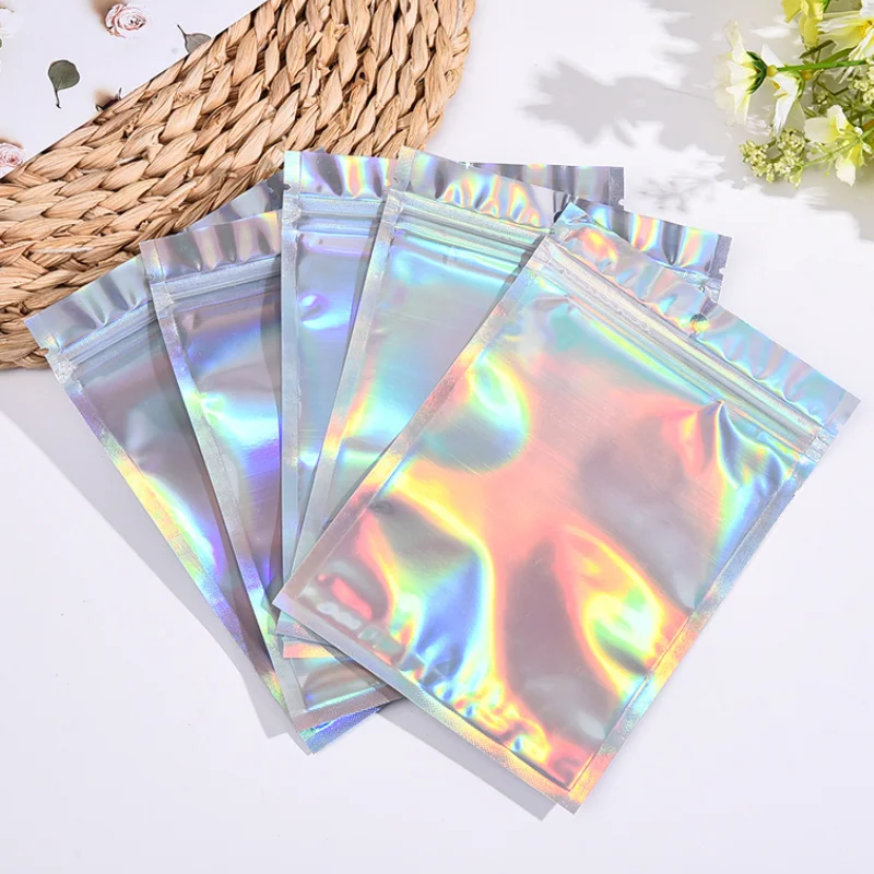 10-200PCS ถุงซิปล็อคเลเซอร์ถุง - Phone Cases Eco Friendly บทวิจารณ์และราคา