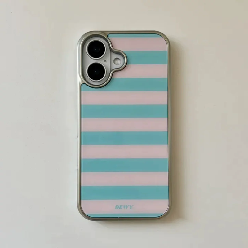 เคสโทรศัพท์ลายทางสีตัดกันสไตล์ - Phone Cases Korean บทวิจารณ์และราคา
