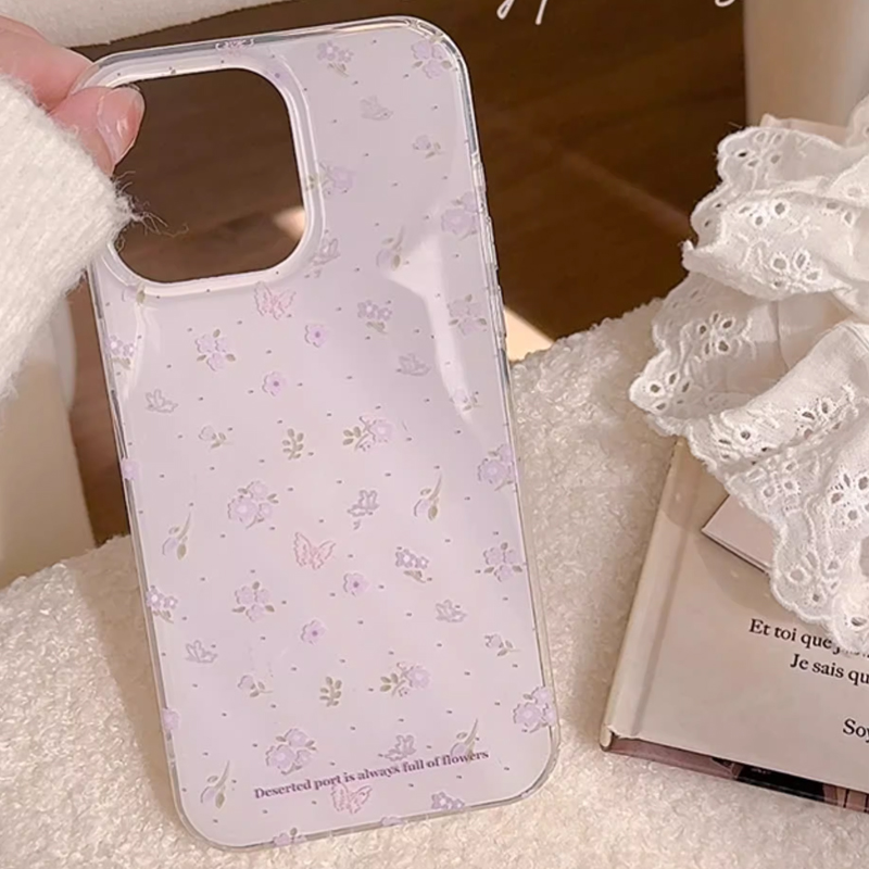 เคสโทรศัพท์ลายดอกไม้สีม่วงสไตล - Phone Cases Purple บทวิจารณ์และราคา