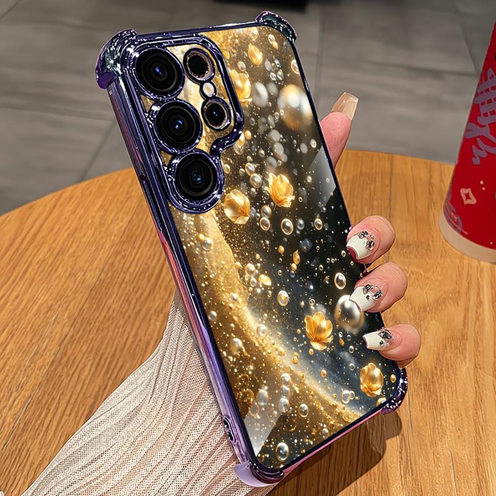 เคสโทรศัพท์ลายดอกไม้สีทองพรีเม - Phone Cases Quad Lock บทวิจารณ์และราคา