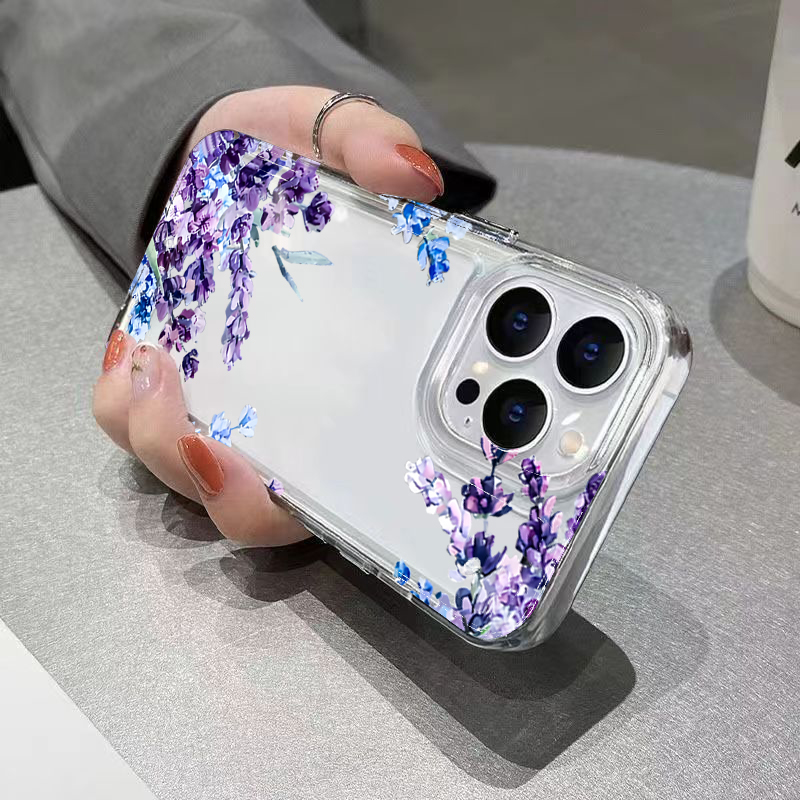เคสโทรศัพท์ TPU นุ่มลายดอกไม้ส - Phone Cases Purple บทวิจารณ์และราคา